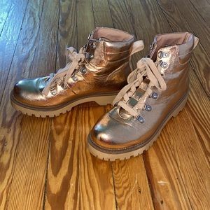 Rose Gold Sam Edelman Boots